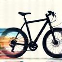 Icon of a bicycle frame and components